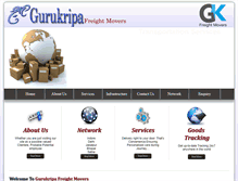 Tablet Screenshot of gurukripafreightmovers.com
